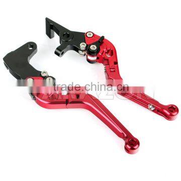 CNC Motorcycle Billet Alloy Aluminum Folded Extendable Road Bike Handlebar Brake Clutch Levers photo-3