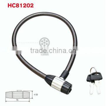 HC81202 steel cable lock, bicycle lock, bike lock