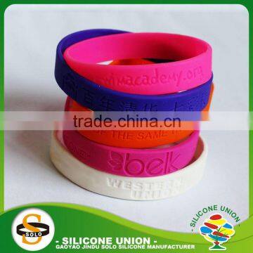 logo custom cheap silicone bracelet anti mosquito silicone wristband