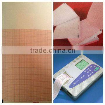 12-Channel ECG Paper / 216mm*140mm-200P Z fold electrocardiograph paper for Burdick