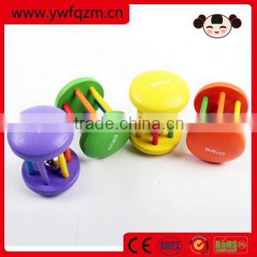 handheld toy musical instrument wooden baby rattle