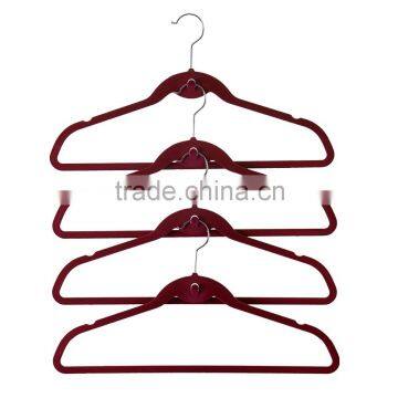 Burgundy Velvet Cascade Hangers for Clothes