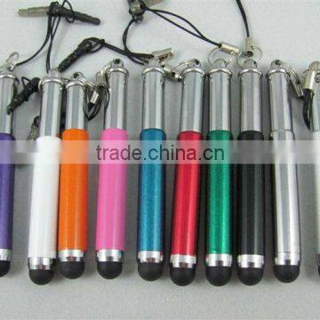 conductive stylus with cord and headset dustproof plug
