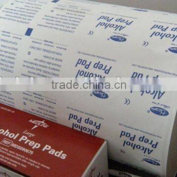 Customized alcohol prep pad packaging material