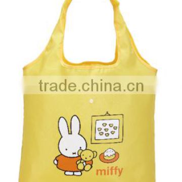 210D Polyester foldable shopping bag with cute design