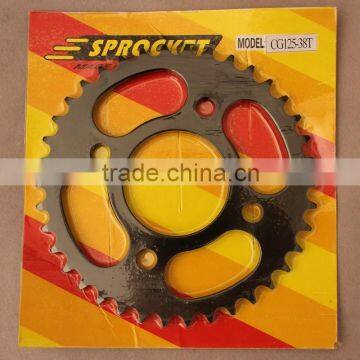 SCL-2012030817 CG125 CBT125 Transmission Parts WY125 Motorcycle Transmission Motorcycle Rear Sprocket photo-3