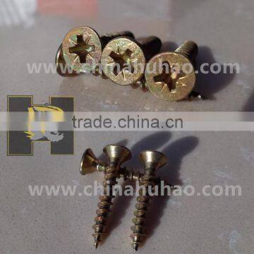 Carbon steel Galvanized yellow zinc star recess self tapping screw