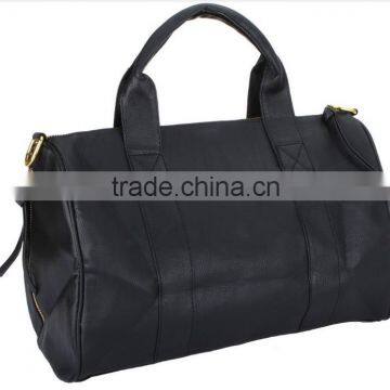 New Fashion Women's Handbag PU Leather Handbag Gold Rivet Tote Shoulder Messenger Bag Purse Hobo Black Brown photo-2