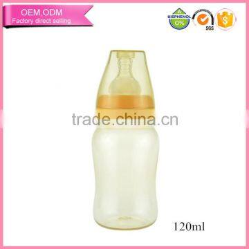 120ml new customed cheap plastic baby bottle with new design