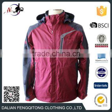 Polyester hooded jacket hardshell