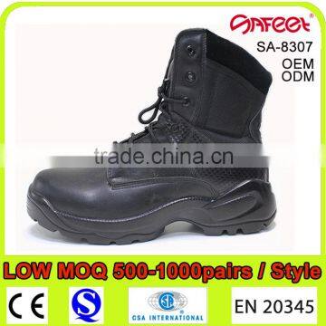 Classic Army Combat Boots All Leather, Military Leather Soled Shoes SA-8307