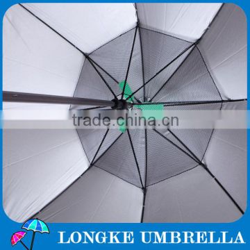 [LK016]2014 Cool! 23" radius 8 ribs UV resist fan umbrella with fan