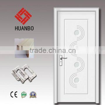 2015 Latest design mdf wood pvc internal panel door for hotel room