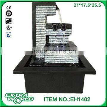 Resin Led Morden Home Decor Tabletop Water Fountain