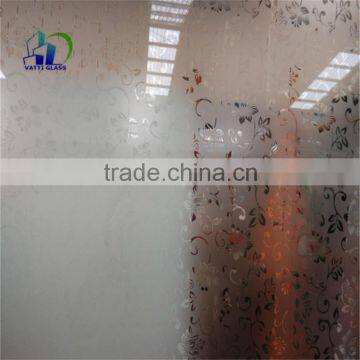 Acid Etched Tempered Glass Partitions for Bathroom Acid Etched Frosted Glass Office Partitions photo-2