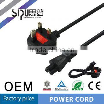 SIPU high quality UK power cord for computer wholesale power extension cable best price ac power cord