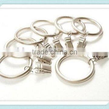 Anello Premium Drapery Clip Rings - Extra Thick Set of 14pcs Satin Nickel