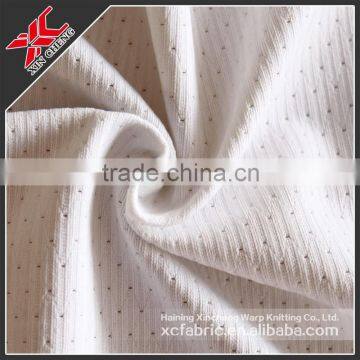 Mesh fabric for sportswear summer White color clothing fabric for T-shirt