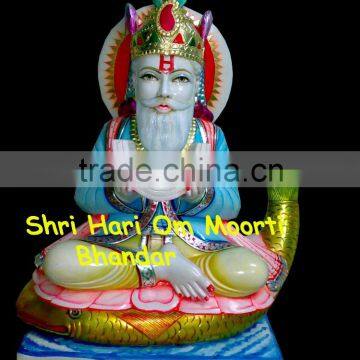 white marble julelal statue