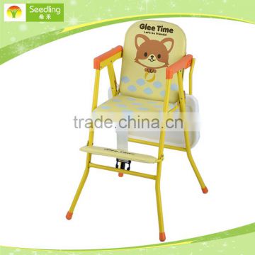 Restaurant baby high chair for breakfast, baby doll high chair, folding unique baby high chair