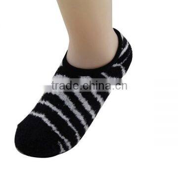 GSW-76 Custom New Style Fashion Fuzzy Nylon Silicon Nonslip Spa Socks Women Ankle Socks