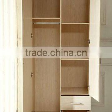 modern 2 door melamine mdf mirror door wardrobe closet