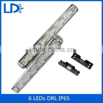 Car Waterproof 2 Pcs 6 LED Daytime Running Light DRL Fog Driving Lamp
