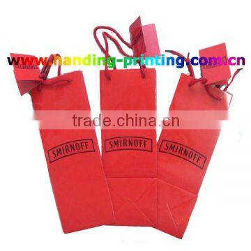 High quality print paper bag with tag and handle service supplier