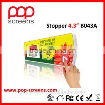 4.3 inch(B043A) Push button LCD advertising media player
