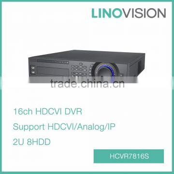 Advanced 16CH 2U 1080P ONVIF Anolog& HDCVI DVR Recorder , Support 1080P Realtime Recording