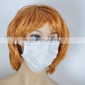 full face white non-woven face mask