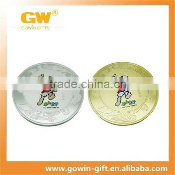 custom engraved silver decorative anime coins