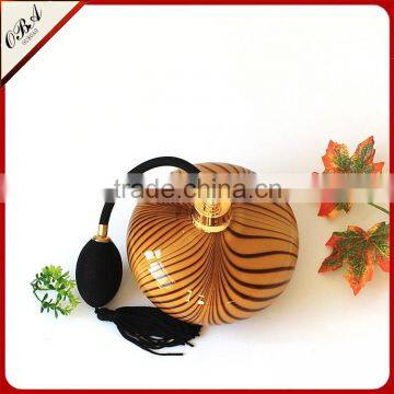 300ml Handmade Luxury Modern Leopard Print Art Cased Glass Perfume Bottle / Empty Airbag Scent Bottle