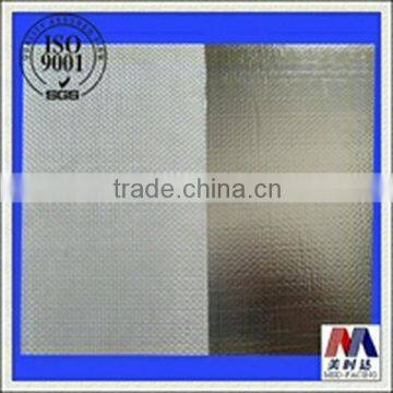 Lightweight fiberglass laminate coated foil roofing materials