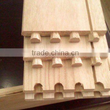 FSC paulownia wood drawer boards natural color sawn timber for sale