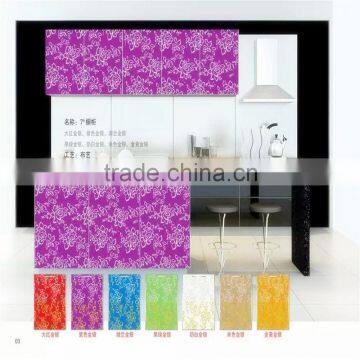 decorative silk screen printing glass for kitchen cabinets