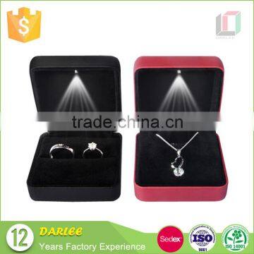 Luxury custom logo wedding jewelry box manufacturer in China