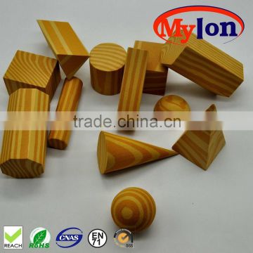 wood grain foam building block