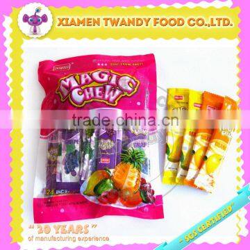 Magic Chew sour fruit flavor soft chewy candy