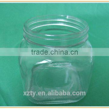 540ml square straight side glass jar for cole honey