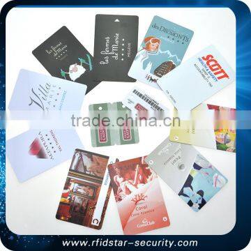 Printing PVC RFID Chip Hotel Business ID Card for access control system