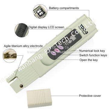 Digital LCD Water Quality Purity Filter TDS Meter Tester 0-9999 PPM Temp Pen for drop shipping