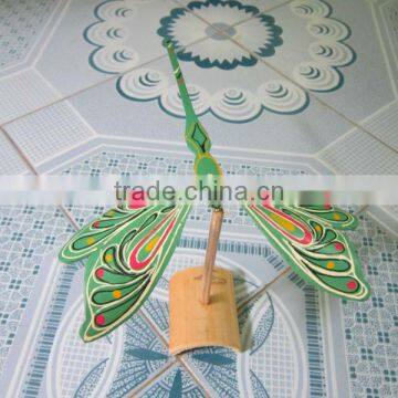 Bamboo Butterfly, children toy bamboo dragonfly, Balancing Bamboo Dragonfly