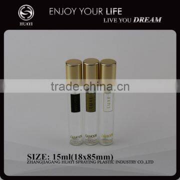 15ml Tube Glass Perfume Bottle With Crimped Pump and Alu Over Cap photo-2