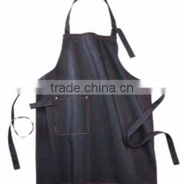 Full Length New Style Bib Dishwasher Butcher Fish Cutting Apron With Green Closure Strips photo-6