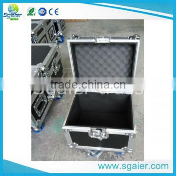 customized size portable flight case with wheels used for performance