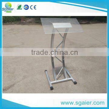 Clear Acrylic Board Aluminum Truss Podium Lectern for Sale in Sgaier photo-3