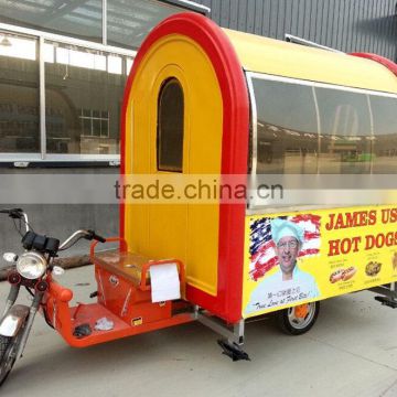 Hot sale outdoor mobile food cart