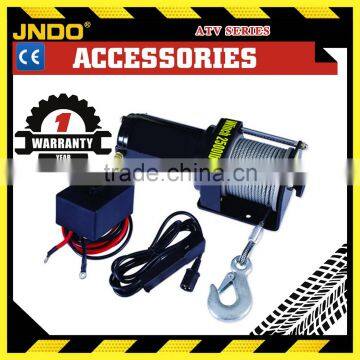 Perfect appearance 12V 2500lbs wireless remote electric winch for ATV