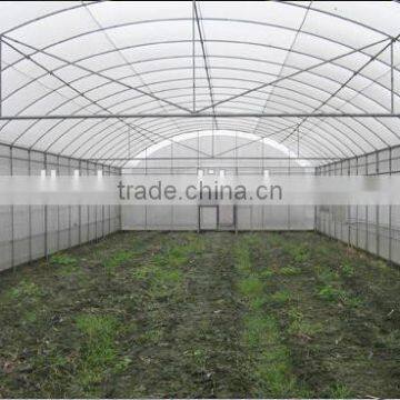 Single-Span Hot-Dip Galvanized Steel Pipe Frame 200mm PVC Film Covered Greenhouse photo-3
